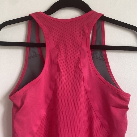 Nike Women Dri Fit Racerback Workout Tank Top • Hot Barbie Pink • M Medium - Picture 6 of 11